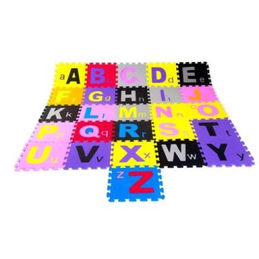 Imagem de Tatame Infantil Eva Alfabeto 28cmx28cmx5mm Com 26 Peças Riplas