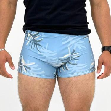 Imagem de Sunga Lupo Boxer Beach Estampada Masculina, GG, Azul