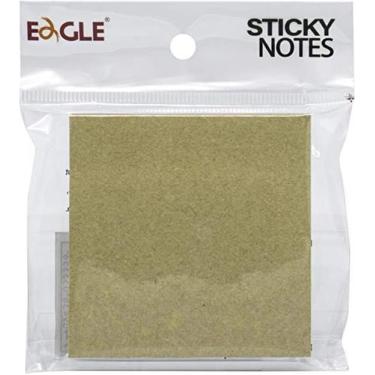 Imagem de Bloco de Anotações Adesivo Kraft Eagle Sticky Notes 75X75mm - Avulso