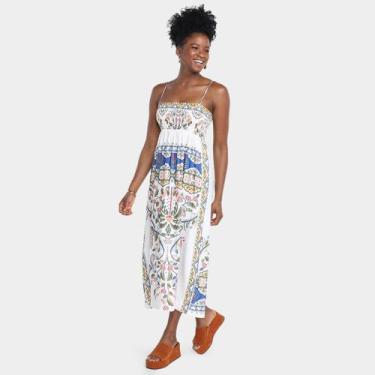 Imagem de Vestido Farm Sonho Guaraná, Off white, G