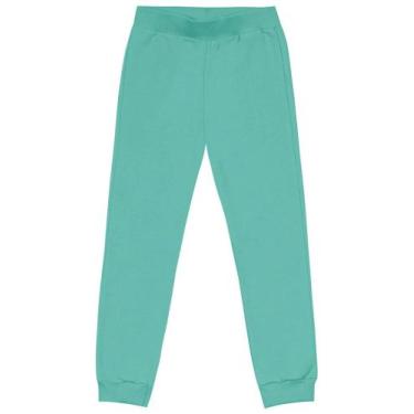 Imagem de Calça Infantil de Moletom Menina Brandili, Verde, 6