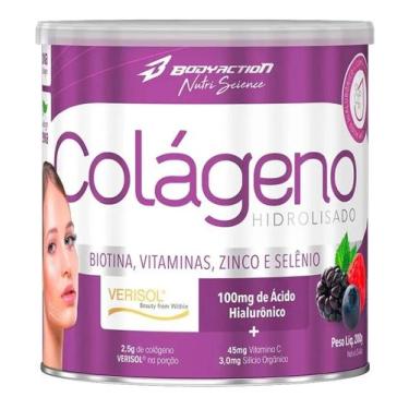 Imagem de Colágeno Verisol Ácido Hialurônico Biotina 200g Bodyaction, Frutas Ver