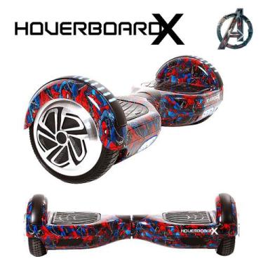 Imagem de Esqueite Elétrico 6,5" Homem Aranha HoverboardX Bluetooth