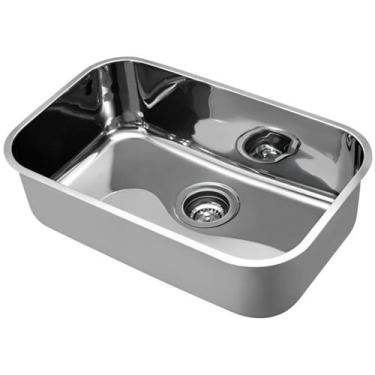 Imagem de Cuba Docol Invicta 56x34x18 CS2 Inox Polido Com Válvula Embutir - 0169