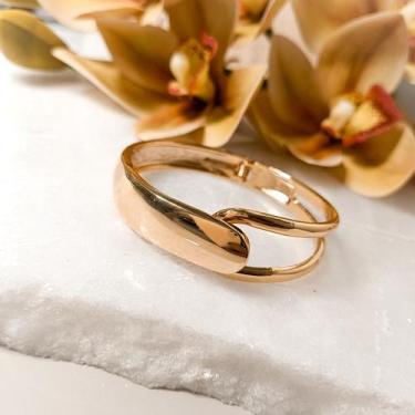 Imagem de Bracelete Liso Gold Banhado Ouro - izagi