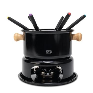 Imagem de Conjunto Para Fondue 10 Peças Eleganza, Black Decker Com Base e Garfos