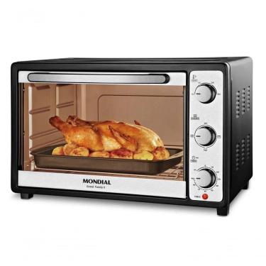 Imagem de Forno Elétrico Bancada Mondial FRN-52-B Grand Family 52L 1800W Grill Preto
