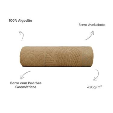 Imagem de Toalha Rosto Macia 50x75cm Nativa Appel Varias cores Luxo, Mascavo