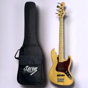 Imagem de Contrabaixo J.bass Seven 5 Cordas Sjb-57 NT Com Bag - Seven Guitars
