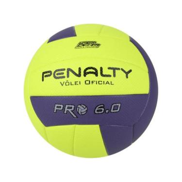 Imagem de Bola Vôlei Penalty 6.0 Pro Cod: 16285, Amarelo e Roxo