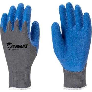 Imagem de Luva de Proteção XG-10 em Látex Natural Corrugado Azul Imbat