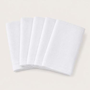 Imagem de Kit Fraldas de Pano Lisas Brancas Sem Acabamento para Pintar e Bordar 