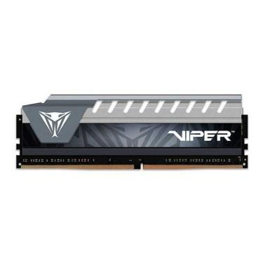 Imagem de Mem Patriot Viper Elite 8GB 2666MHz DDR4 DIMM CL16 HS Cinza - PN # PVE48G266C6GY