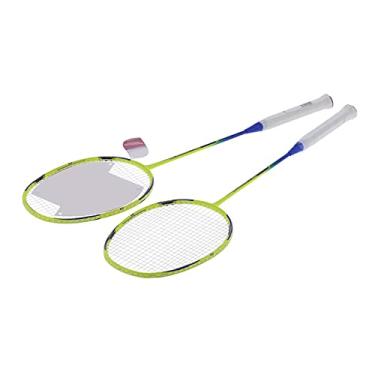Imagem de Raquetes de badminton, raquete leve de badminton de fibra de arbói, raquetes de badminton para 2 jogadores raquetes de badminton para uso interno e externo