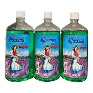 Imagem de Kit com 3 Deo-Colônia Alfazema Halley Original 1 litro