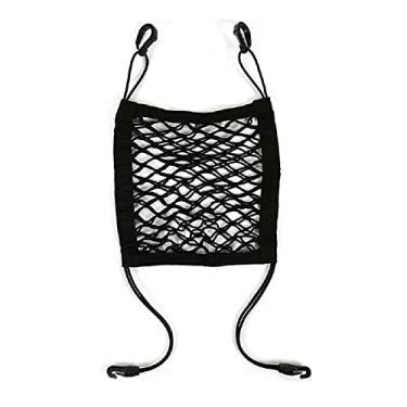 Imagem de Rede de assento de carro, rede universal de barreira para animais de estimação, malha elástica para banco traseiro para cães, porta-lenços para armazenamento de motorista, tela de assento, 4 lados