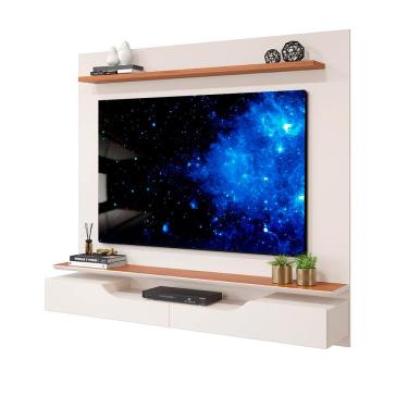 Imagem de Painel Para TV Até 60 Polegadas Off White Freijó Lins Shop JM