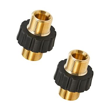 Imagem de ROYPOWER Conjunto adaptador para arruela de pressão, M22-14 mm macho encaixe para giro macho M22-14 mm, kit de rosca de mangueira para arruela de pressão 5000PSI