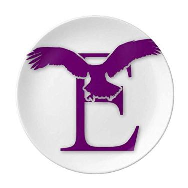 Imagem de Eagle Fly Stay Branch Prato decorativo porcelana salver louça jantar prato