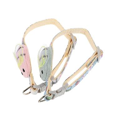 Imagem de BCOATH 2 peças de gravatas de pelúcia para cães colares de páscoa colares de forma rápida acessórios macios ratos gato médio filhote grande suprimentos para caminhada segurança animais de estimação laço de Natal