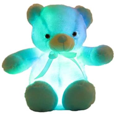 Imagem de Toyvian Boneca Brinquedo De Urso Iluminado Ursinho De Pelúcia Kawaii Ursos De Pelúcia Brilhantes Acender a Luz Noturna Do Urso Boneco Animal Luminoso Bebê Pp Algodão Urso Polar A Cama