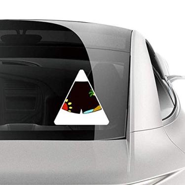 Imagem de DIYthinker Calça de praia preta padrão ilustração adesivo para carro motocicleta bicicleta bagagem decalque