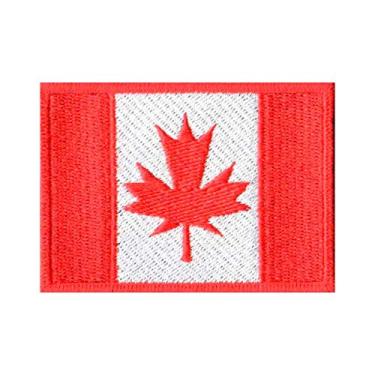 Imagem de Patch Bordado - Bandeira Canadá Oficial BD50069-166 Termocolante Para Aplicar
