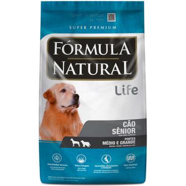Imagem de Ração Fórmula Natural Life Super Premium para Cães Sênior Raças Médias e Grandes - 15 Kg