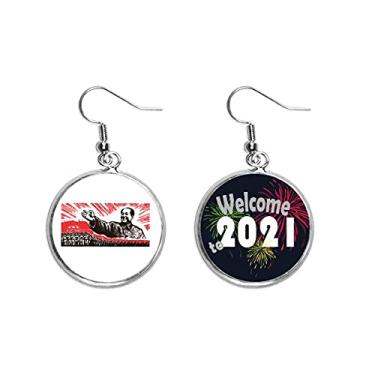 Imagem de China Red Guide Education Brincos Brincos Joias 2021 Blessing