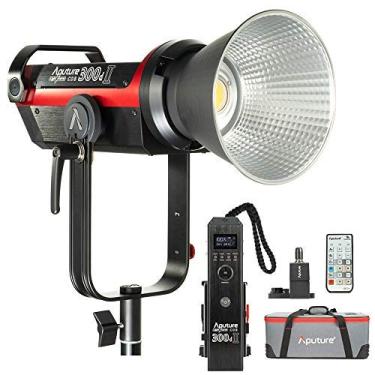 Imagem de Aputure Luz de Vídeo LED COB 300D Mark II 300D II 5500K 55000lux@0,5M 8 Efeitos de Iluminação Integrados 2.4G 100m Controle Remoto Sem Fio Atualização de Firmware USB