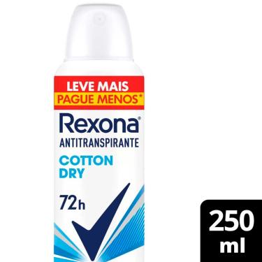 Imagem de Desodorante Feminino Rexona Cotton Dry Aerosol Antitranspirante 72h com 250ml 250ml