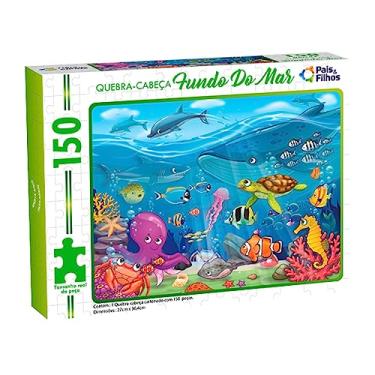 Imagem de Pais & Filhos - Quebra-Cabeça Fundo Do Mar - 150Pçs