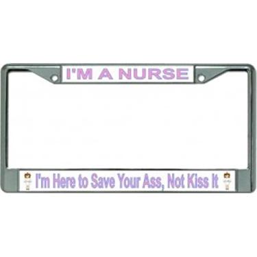 Imagem de Moldura para placa de carro I'm A Nurse
