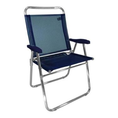 Imagem de Cadeira De Praia Reclinável Em Alumínio King Até 140Kg Ul - Zaka