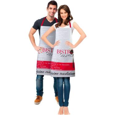 Imagem de Avental de Cozinha Vizapi 70X80Cm Bistrô Multicolorido
