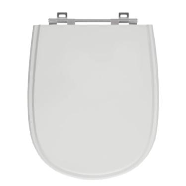 Imagem de SICMOL, Tampa De Vaso Ezedra Cinza Claro Para Bacia Ideal Mdf Laque