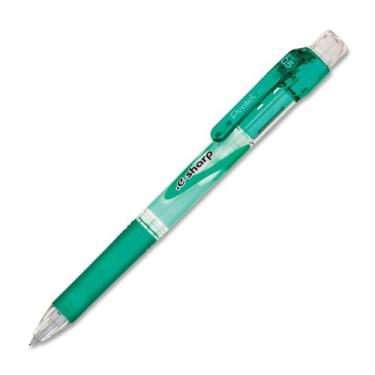 Imagem de Pentel E-Sharp Lapiseira automática, 0,5 mm, detalhes verdes, caixa com 12 (AZ125D)