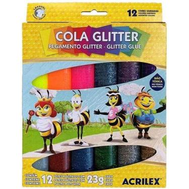 Imagem de Cola Glitter 12 Cores 23G Acrilex