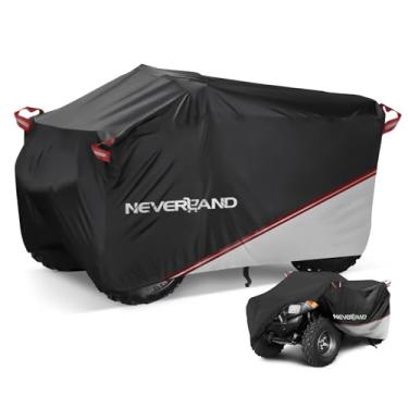 Imagem de NEVERLAND Capa de quadriciclo à prova d'água, capa para quadriciclo resistente a rasgos, 4 rodas, proteção UV para Polaris Sportsman Yamaha Honda Quad Bike (prata e preto G)