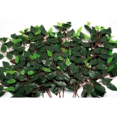 Imagem de Kit 48 Galhos Folha Decorativa Artificial Muro Inglês Ficus