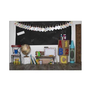Imagem de Fundo Fotográfico 2,20 x 1,50 - Escolar Sala com Quadro Negro 010 - Vi