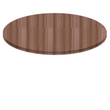 Imagem de Tampo Redondo 80 cm (Largura) PE40 Pandin MDP 4,00 cm (altura) Cor Wal