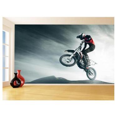 Imagem de Papel De Parede 3D Moto Cross Trilha Terra Mx 3,5M Bkm11 - Você Decora