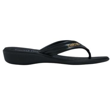 Imagem de Tamanco Feminino Beira Rio Conforto com Bordado Elegante, 36, Preto
