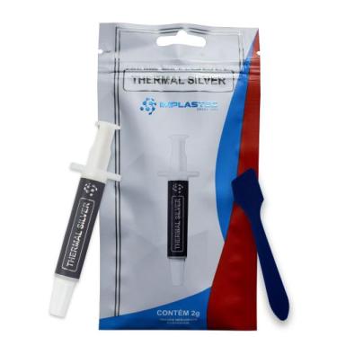 Imagem de Pasta Térmica Thermal Silver 2 Gramas - IMPLASTEC