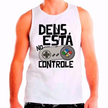 Imagem de Regata Masculina Branca Fé Gospel Católica Religião 13 - DESIGN CAMISE