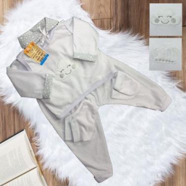 Imagem de Conjunto Pagão Para Bebe Bordado Com 05 Peças RN a 01 mês e prematuro 