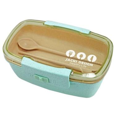 Imagem de Pote Marmita Ecológica Com Divisória 800ml Jacki Design Verde