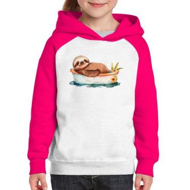 Imagem de Moletom Infantil Ursinho Panda Relaxando Na Piscina - Foca na Moda, Br