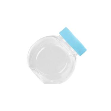 Imagem de Mini Baleiro com Tampa Azul Bebê - 50ml - 10 unidades - Rizzo - Mirand